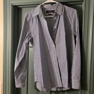 Ralph Lauren Blue and White Striped Shirt